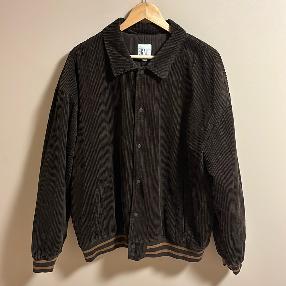 Gap corduroy varsity jacket